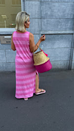 Afbeelding in Gallery-weergave laden, Jurk streep/ roze/ LAURA

