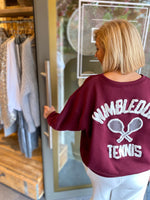 Afbeelding in Gallery-weergave laden, Sweater TENNIS/ bordeaux
