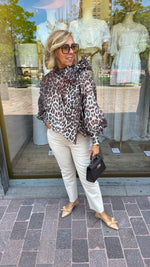Afbeelding in Gallery-weergave laden, Hemd/ strik leopard/MAEVE
