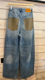 Afbeelding in Gallery-weergave laden, Jeans/ groene zak/CONSTANCE
