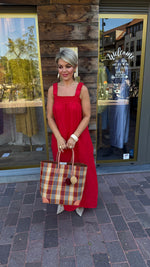 Afbeelding in Gallery-weergave laden, Linnen jurk/rood/JULIETTE
