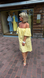 Afbeelding in Gallery-weergave laden, Jurk/ geel/ polkadot
