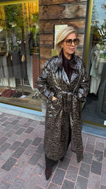 Afbeelding in Gallery-weergave laden, Trenchcoat/ leopard/ PU/ JEANIE
