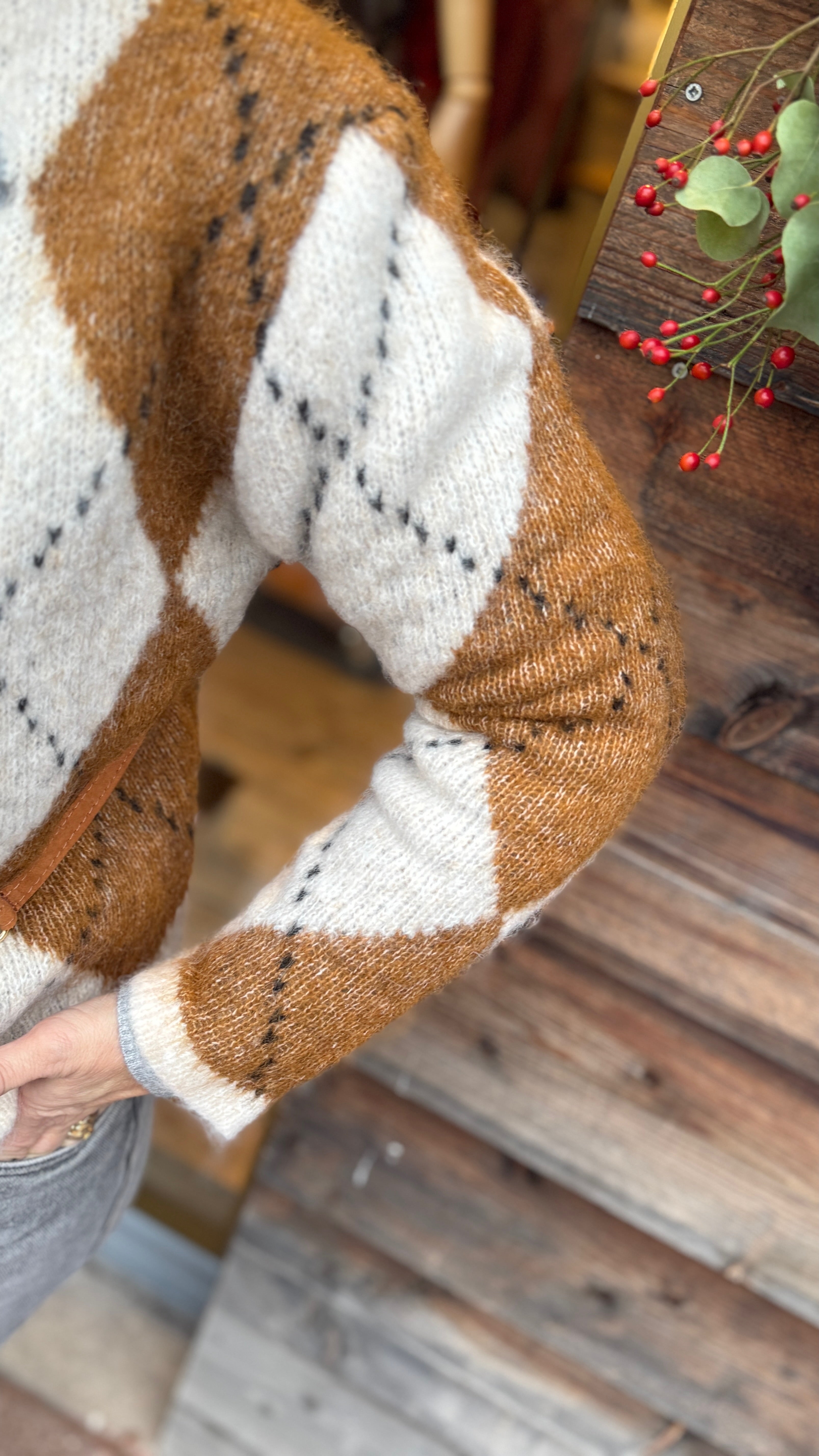 Cardigan/ Burlington ruit/ camel