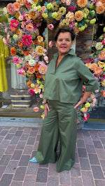 Afbeelding in Gallery-weergave laden, Broek/ groen/LAO/BLACK ROSE
