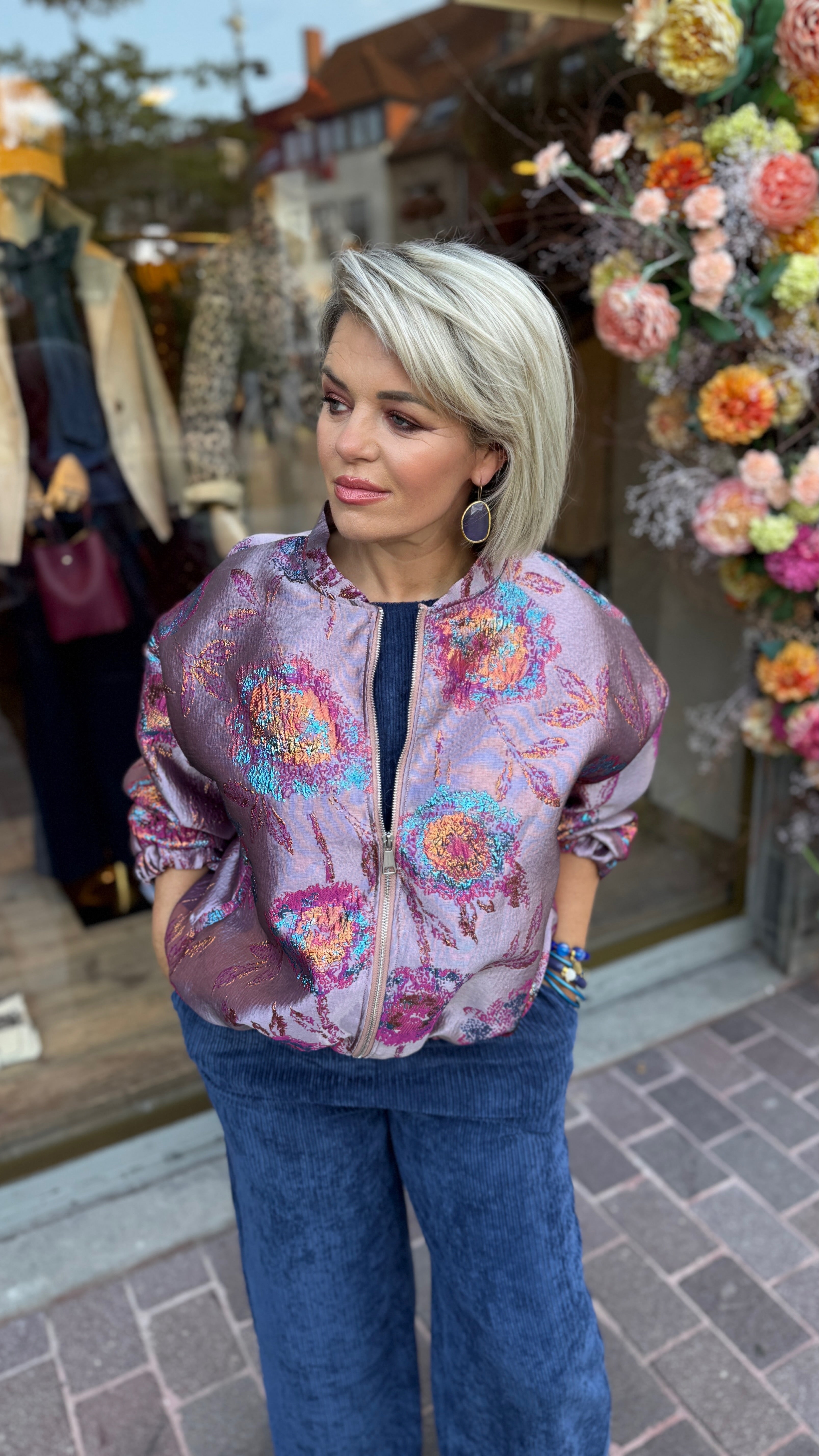 Bomber KIM/oud roze