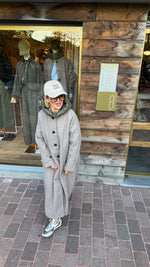 Afbeelding in Gallery-weergave laden, Jas met kap/ taupe/ MARIE
