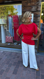Afbeelding in Gallery-weergave laden, Top/ rood/ Nathalie
