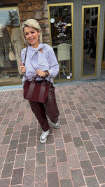 Afbeelding in Gallery-weergave laden, Broek/burgundy/ BLACK ROSE
