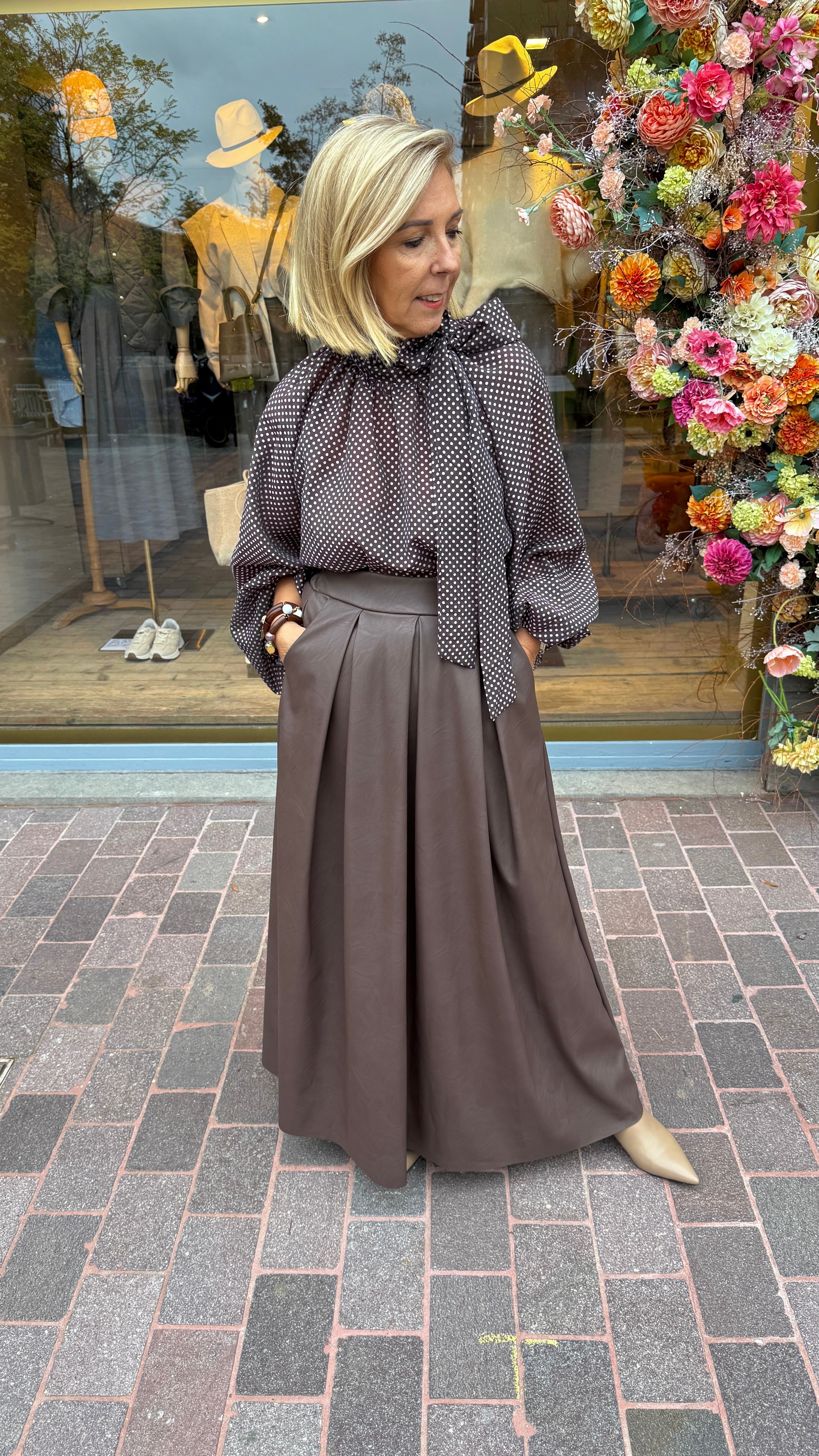 Rok/ lederlook/ JACLYN