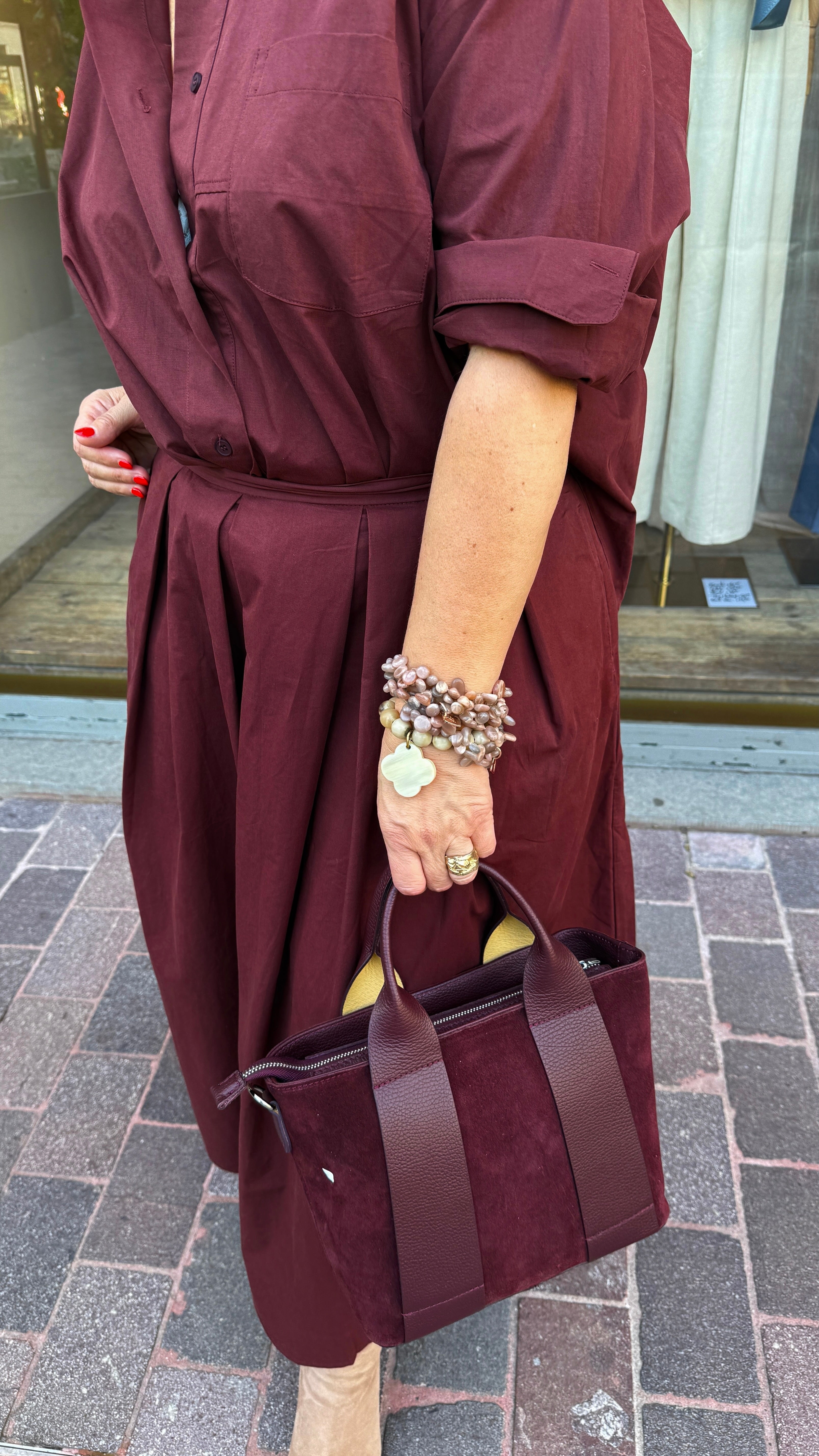 Rok /GEORGETTE/ MARRON
