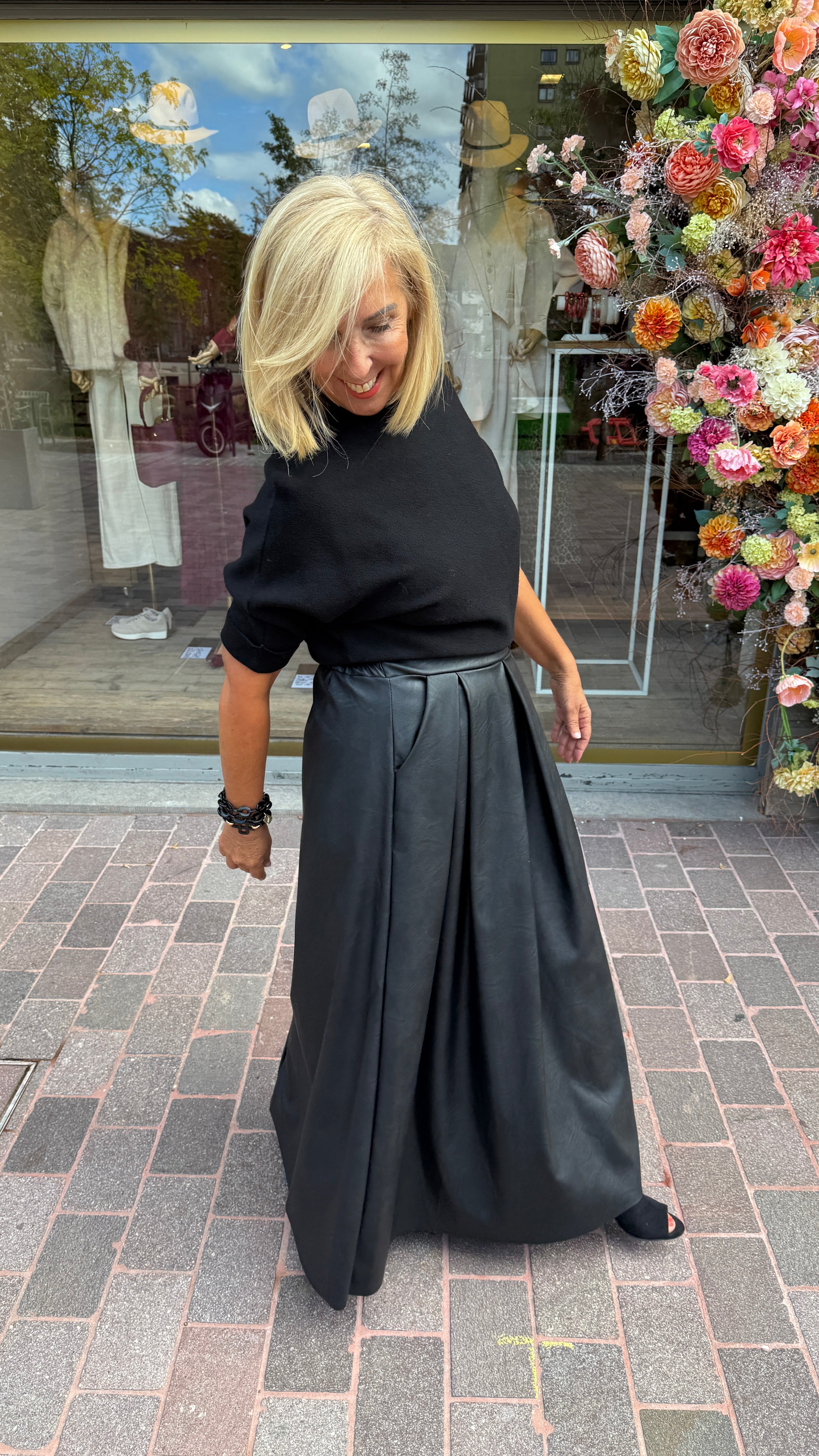 Rok/ leatherlook/ JACLYN