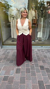 Gilet/cream/NANOU