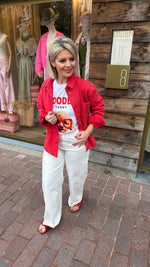 Afbeelding in Gallery-weergave laden, Jeanshemd/ rood/ FÉLINE
