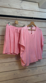 Afbeelding in Gallery-weergave laden, Badstof set/ roze/MAXINE
