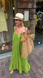 Afbeelding in Gallery-weergave laden, Beach jurk/SAN ANTONI/ groen
