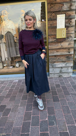 Afbeelding in Gallery-weergave laden, Trui/ bordeaux-blauw/MILLE
