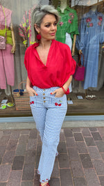 Afbeelding in Gallery-weergave laden, Broek /kers/ CHERRY
