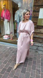 Afbeelding in Gallery-weergave laden, Satinlook jurk/ pastelroze/NORA

