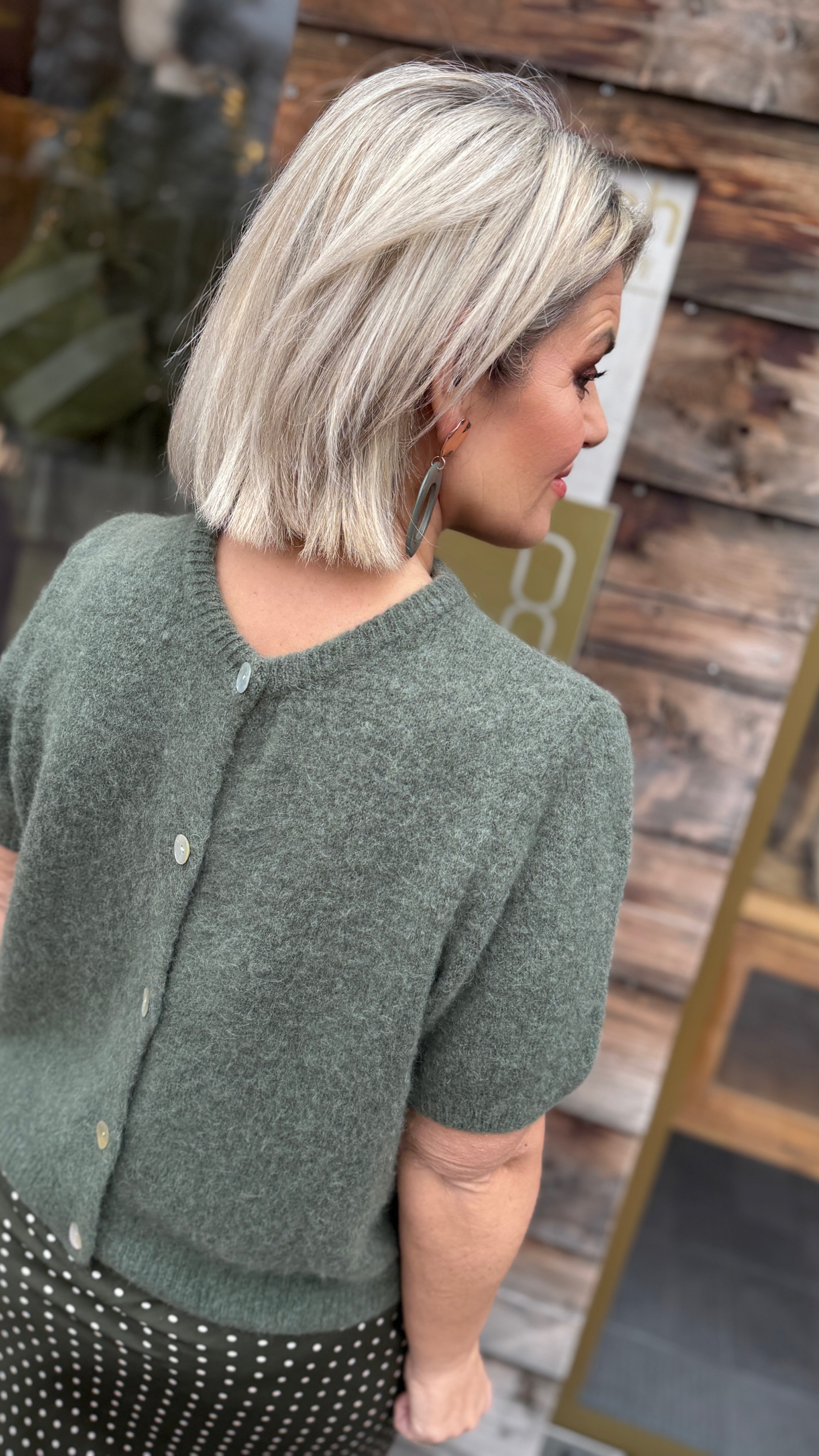 Cardigan/ korte mouw/ ELLE