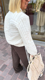 Afbeelding in Gallery-weergave laden, Doorstikte vest/ beige/ JUNE
