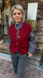 Afbeelding in Gallery-weergave laden, Vest/ knoop/ JASMINE
