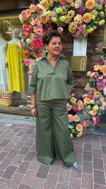 Afbeelding in Gallery-weergave laden, Broek/ groen/LAO/BLACK ROSE
