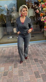 Afbeelding in Gallery-weergave laden, Jeans/ grijs/ BERNADETTE
