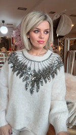 Afbeelding in Gallery-weergave laden, Trui paillet/ NOMI
