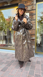 Afbeelding in Gallery-weergave laden, Trenchcoat/ leopard/ PU/ JEANIE
