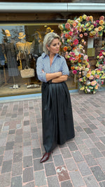 Afbeelding in Gallery-weergave laden, Rok/ zwart/leatherlook/ JACLYN
