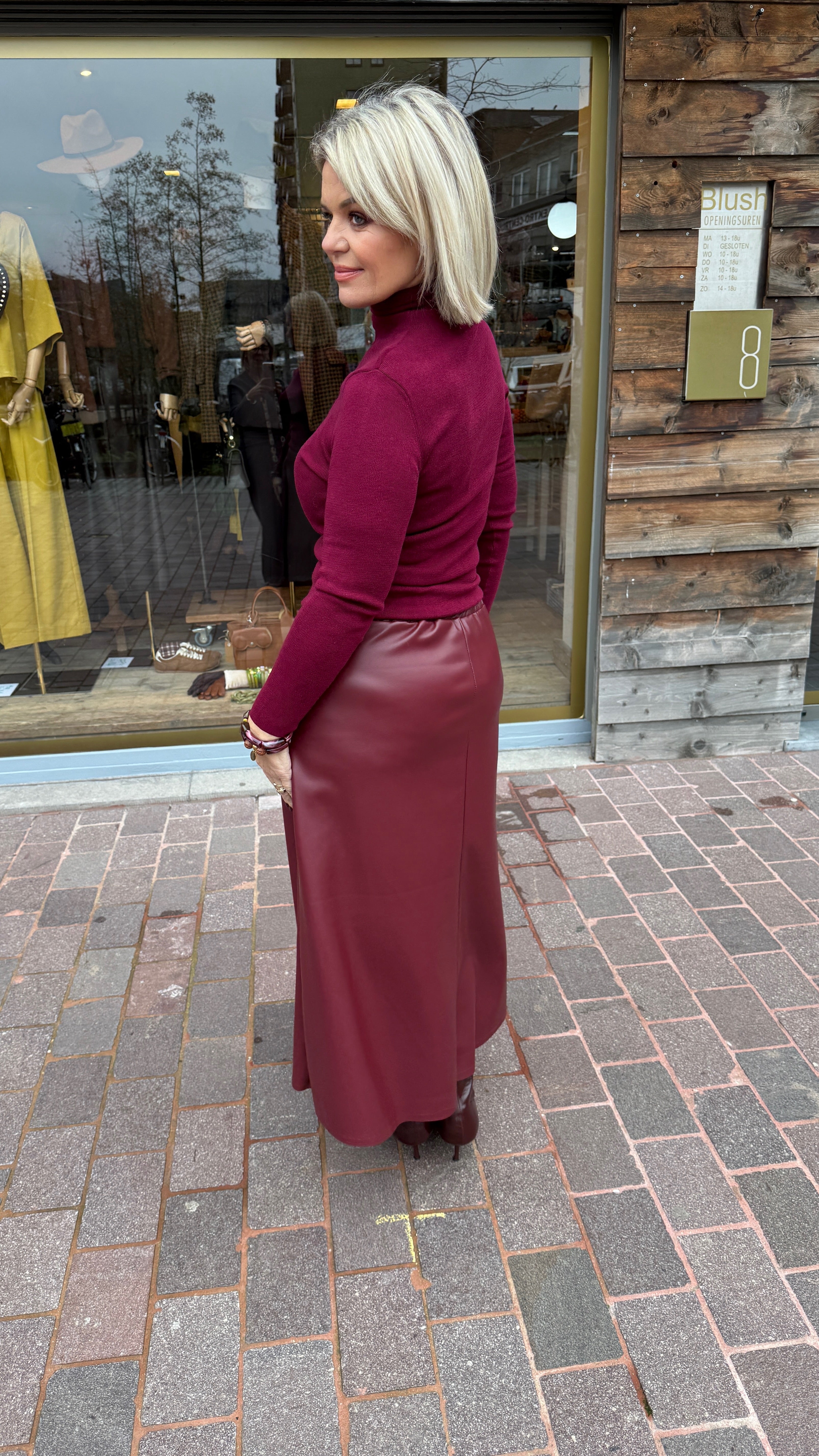 Rok/ lederlook/ MADDIE