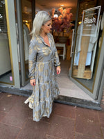 Afbeelding in Gallery-weergave laden, MAXIDRESS MARE/ gouden bloem
