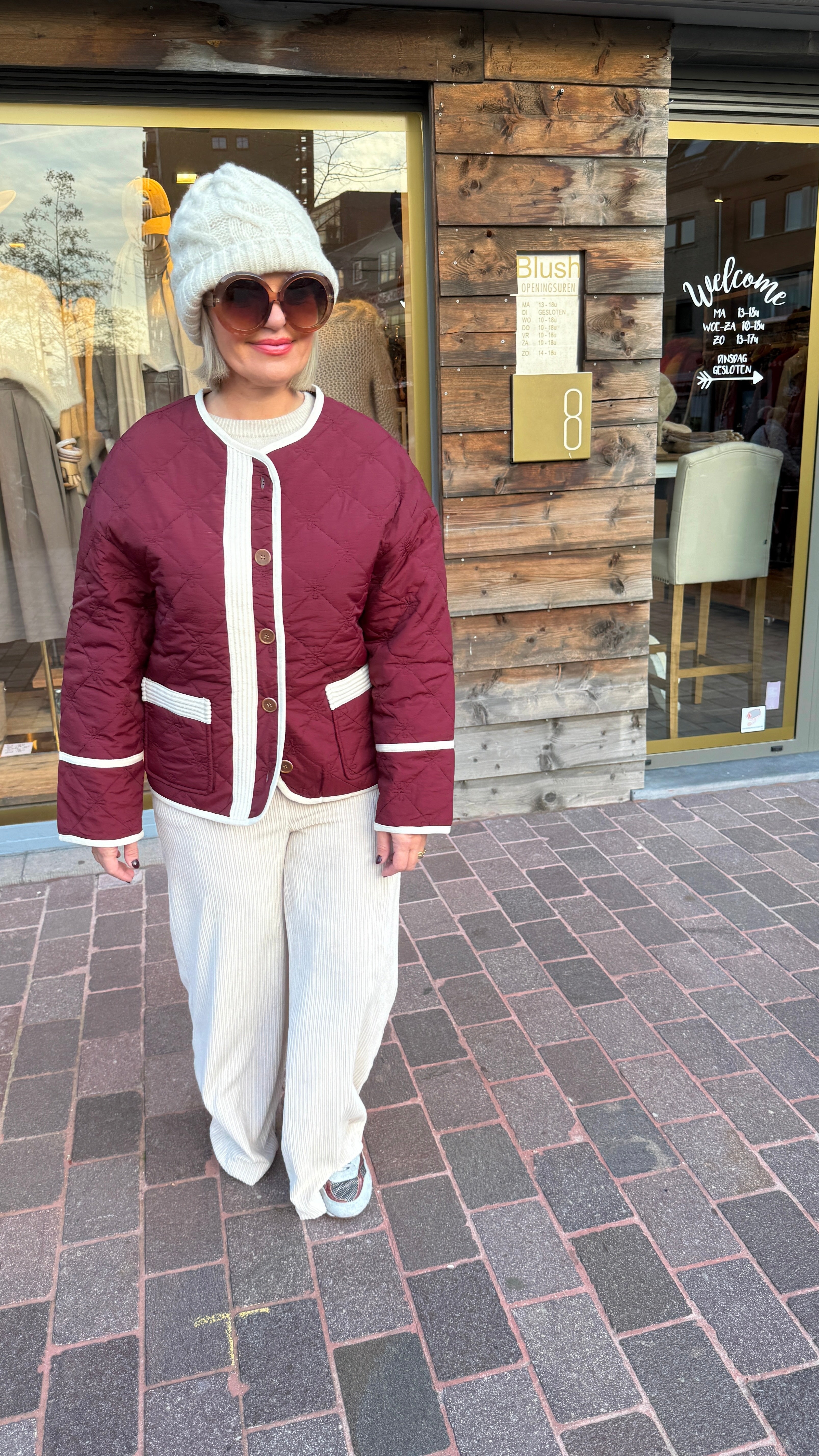 Doorstikte jas/KARLIJN