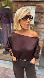 Afbeelding in Gallery-weergave laden, Satinlook blouse/ GIA

