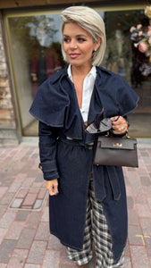 Trenchcoat jeans/ lang/ HARVEY