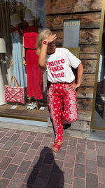 Afbeelding in Gallery-weergave laden, Broek/paisley/rood
