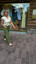 Afbeelding in Gallery-weergave laden, Broek/groen/ Paisley

