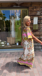 Afbeelding in Gallery-weergave laden, Satinlook jurk/ asymmetrisch/ JULIENNE
