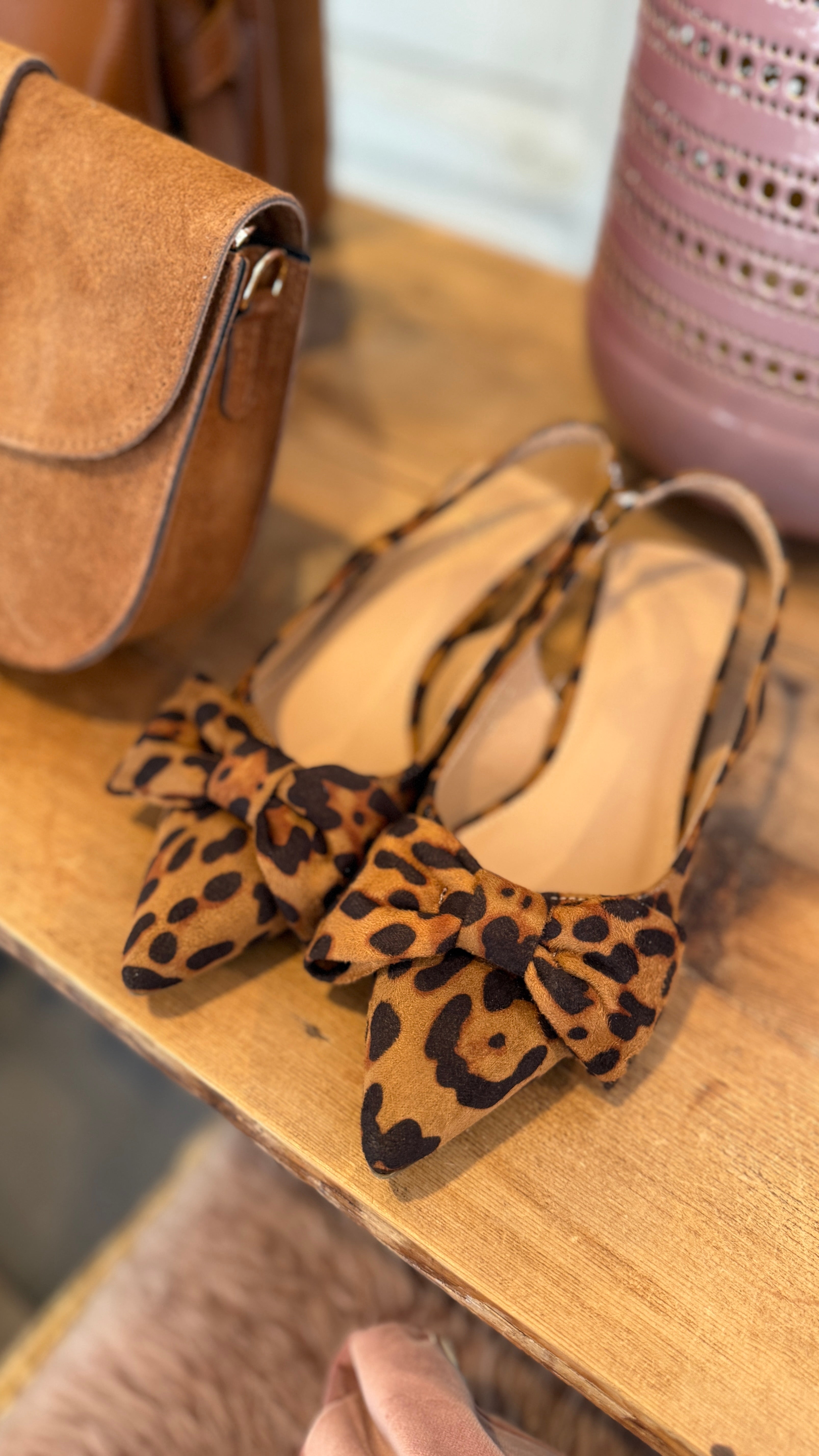 Slingback/ leopard/LEA