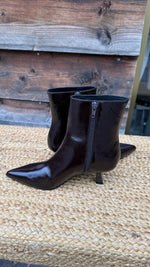 Afbeelding in Gallery-weergave laden, Lederen laars/ bruin/RIANNA
