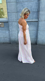 Afbeelding in Gallery-weergave laden, Strapless jurk/streep/JOELLE
