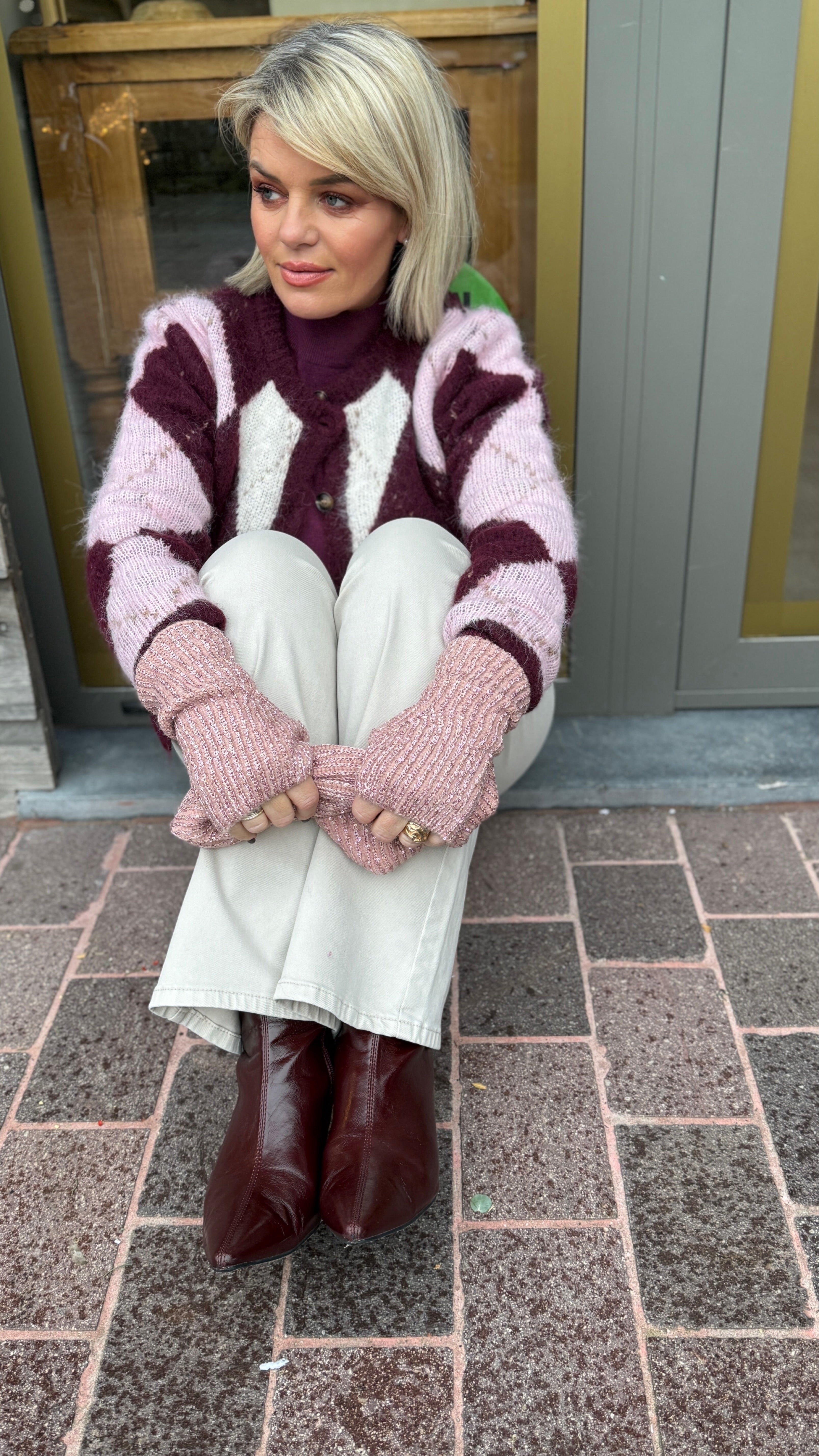 Cardigan/ Burlington ruit/ burgundy