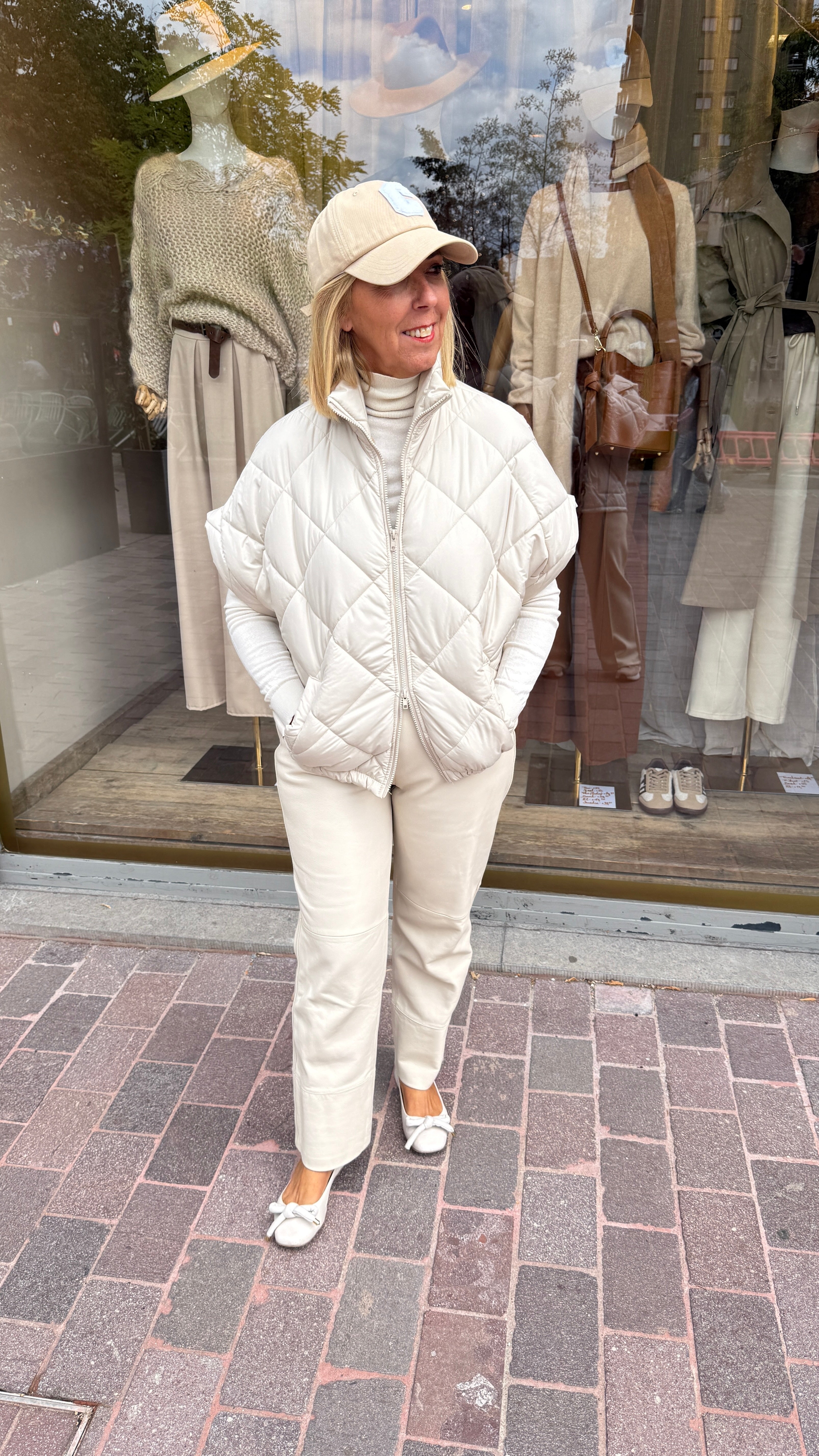 Bodywarmer/champagne/MEI-LI