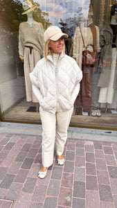 Bodywarmer/champagne/MEI-LI