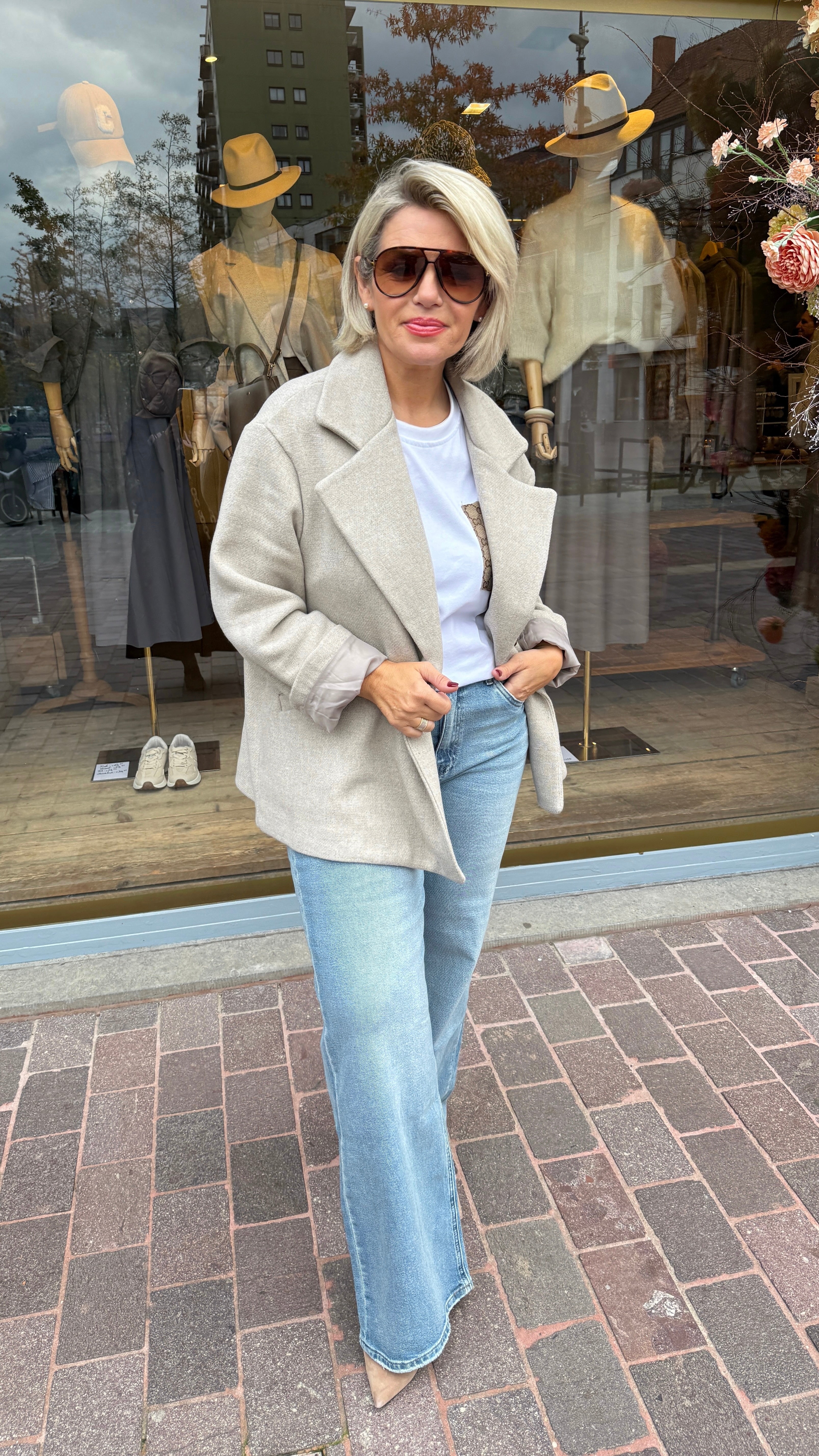 Blazer taupe/ JUSTINE