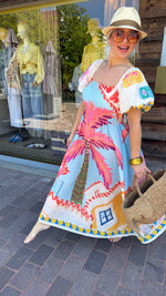 Afbeelding in Gallery-weergave laden, Maxidress/palmboom/ SANTA AURELIA
