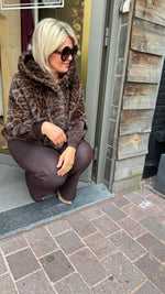 Afbeelding in Gallery-weergave laden, Fake fur vest/ leopard/MEI-LI
