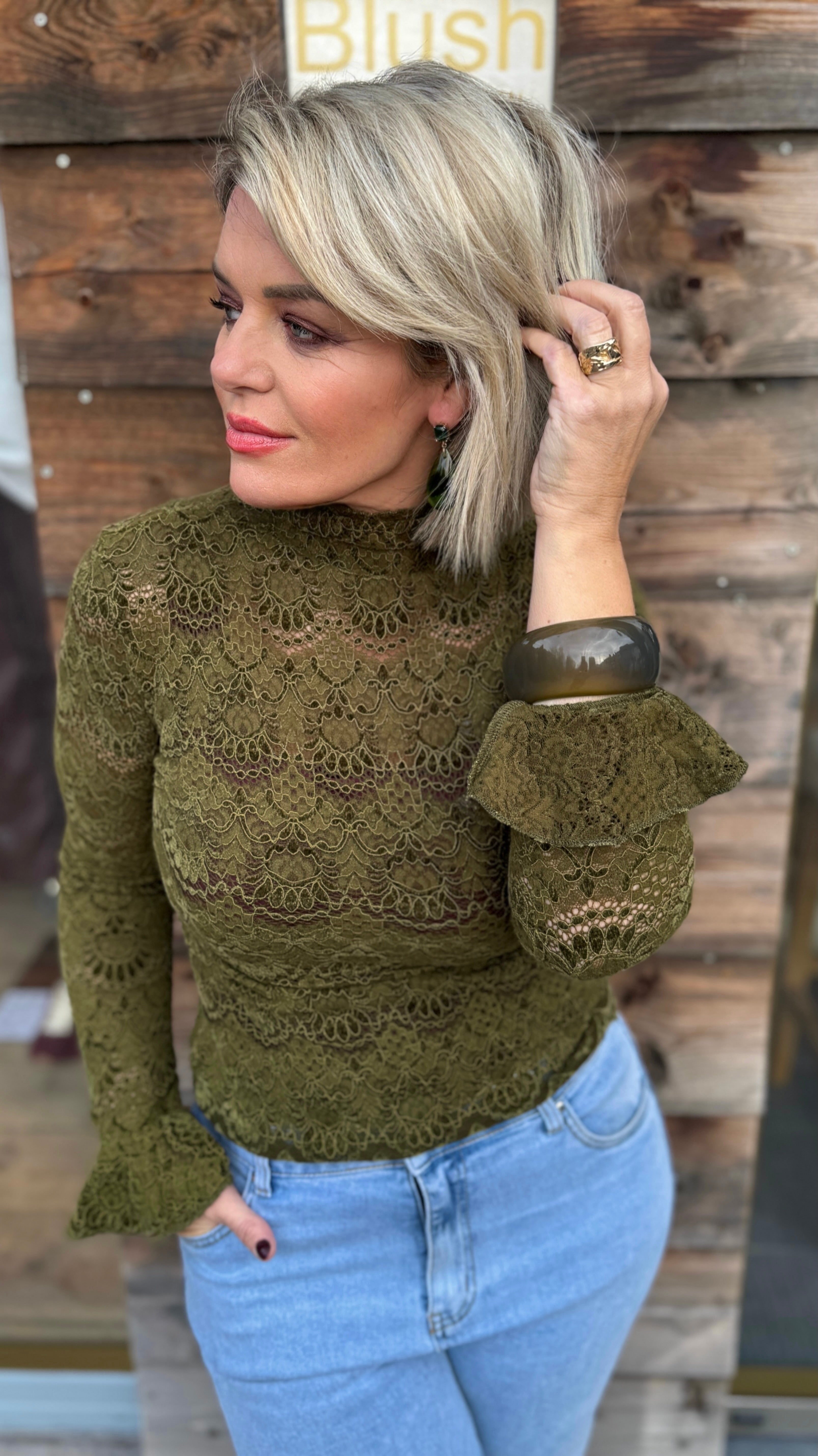 Kanten blouse/ ESTÉE