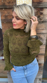 Afbeelding in Gallery-weergave laden, Kanten blouse/ ESTÉE
